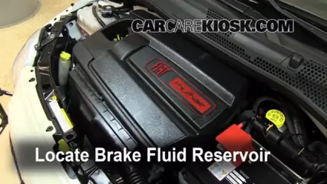 2012 Fiat 500 Pop 1.4L 4 Cyl. Brake Fluid Add Fluid